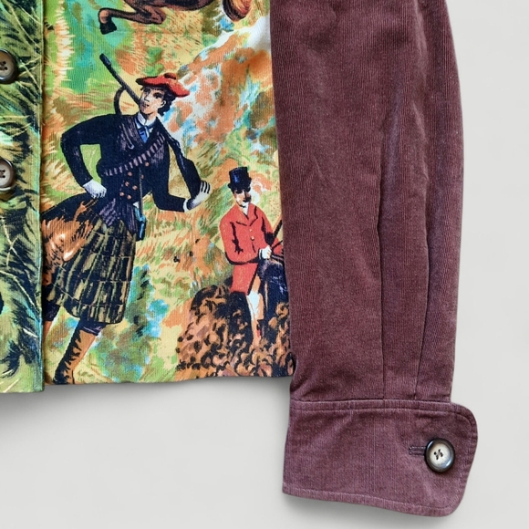 Vtg Japanese Americana Yuki Torii Victorian Fox Hunting Jacket Horse Graphics - Picture 7 of 16